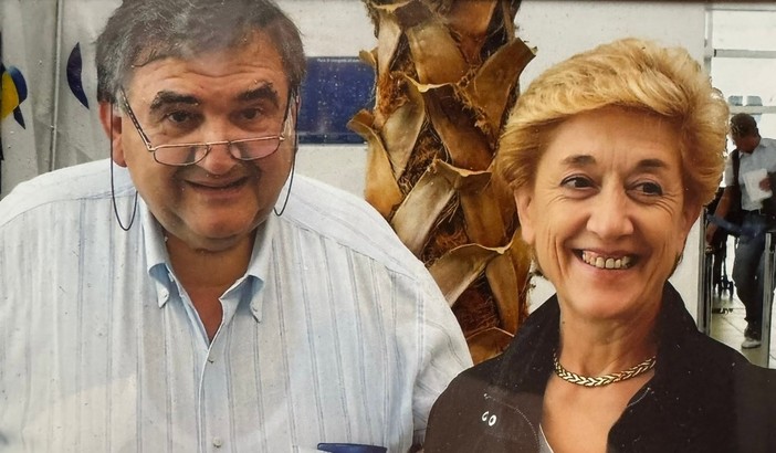 Luigi Raimondi accanto alla moglie Michela, persa troppo presto