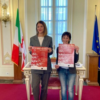 Ivana Perusin e Chiara Comparoni alla presentazione di Luci di Natale alla Rasa