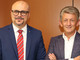 Il direttore generale della Bcc di Busto Garolfo e Buguggiate Roberto Solbiati e il presidente Roberto Scazzosi