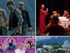 Dall'alto a sinistra i tre fratelli Settegrani Flavio (batterista), Fabrizio (voce) e Mauro (chitarra), l'Orchestra Sinfonica Jinghui Guangxuan, il tempio Xizu in Madagascar e la locandina dell'evento a cui sarà presente anche Andrea Pirlo