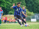 Doppietta finale (la seconda rete su rigore) con 21 gol tra campionato e Coppa per capitan Scapinello (foto Samuele Lucchi - Solbiatese Calcio 1911)