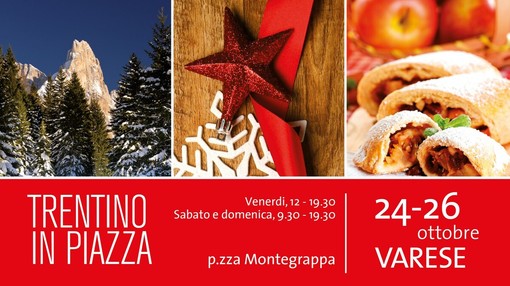 Da domani casette di montagna e prodotti tipici: torna "Trentino in piazza" nel cuore di Varese Da domani casette di montagna e prodotti tipici: torna "Trentino in piazza" nel cuore di Varese