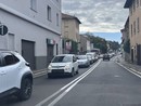Il traffico di questa mattina nella zona di largo Flaiano con code anche lungo viale Borri