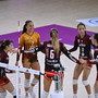 Scandicci-Uyba 3-1: alcune fasi del match (foto Lega Volley Femminile)