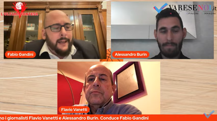 Fabio Gandini con Alessandro Burin e Falvio Vanetti ieri sera a L'Ultima Contesa
