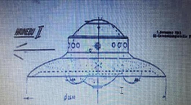 Un disegno del presunto Ufo caduto sul Varesotto nel 1933