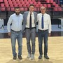 Nella foto, al centro il presidente Uyba Andrea Saini con l'assessore allo sport Moscarola e l'assessore al bilancio Paraggio del Comune di Biella