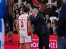 Coach Kastritis a colloquio con Mitrou-Long (foto Fabio Averna)