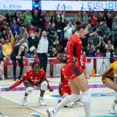 Uyba-Bergamo 3-2. La festa delle farfalle (foto Lega Pallavolo Serie A Femminile)