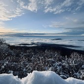 Un'immagine della neve di quest'anno al Campo dei Fiori Un'immagine della neve di quest'anno al Campo dei Fiori