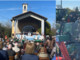 VIDEO E FOTO. File di trattori, folla in festa e una preghiera nella preghiera a Busto: «Che arrivi l'acqua»