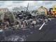 Tir carico di elettrodomestici a fuoco in autostrada nel Veneziano, lunghe code sull'A4 Tir carico di elettrodomestici a fuoco in autostrada nel Veneziano, lunghe code sull'A4