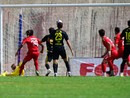 Meno sette a Varesina-Varese di Coppa che un anno fa si giocò al Franco Ossola (in foto il gol di Valagussa) con il 2-0 biancorosso