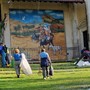 Volontarie e volontari del Cai Senior oggi in azione sulla Via Sacra