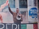 Valmori durante una manifestazione a Busto per i marò Valmori durante una manifestazione a Busto per i marò