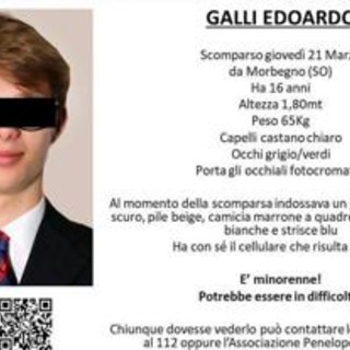 Ritrovato Edoardo Galli, il 16enne era alla stazione Centrale di Milano