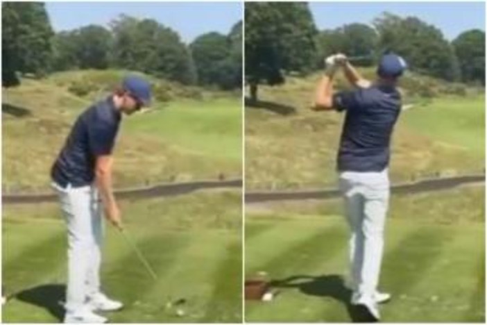 Sinner prepara Wimbledon giocando (male) a golf Sinner prepara Wimbledon giocando (male) a golf