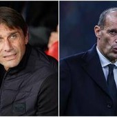 Napoli-Milan, nervosismo in panchina: niente stretta di mano tra Conte e Allegri Napoli-Milan, nervosismo in panchina: niente stretta di mano tra Conte e Allegri