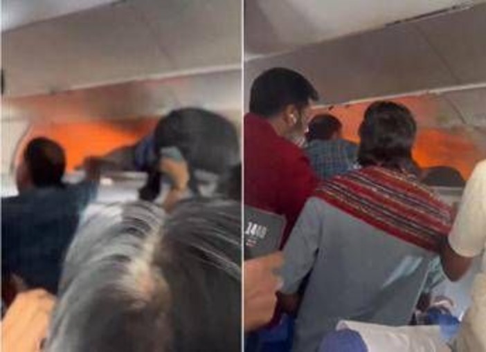Power bank prende fuoco nella cappelliera dell'aereo: paura sul volo IndiGo