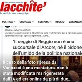 Siracusano-Vannacci, il blog Iacchite' chiarisce: "La foto non è stata realizzata da noi, ma dall'IA" Siracusano-Vannacci, il blog Iacchite' chiarisce: "La foto non è stata realizzata da noi, ma dall'IA"