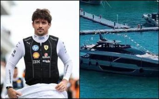 Leclerc, vacanza... da sogno: super yacht da 15 milioni per Charles