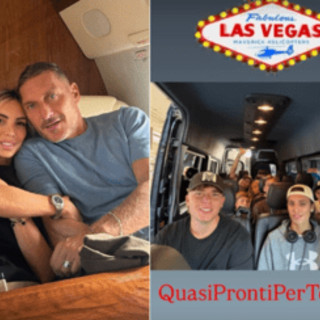 Totti compie 50 anni e vola a... Las Vegas, il compleanno con la famiglia 'allargata'