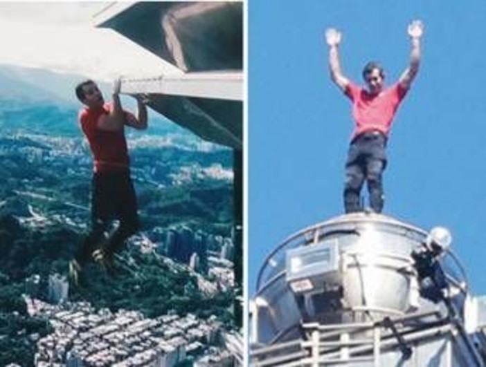 Alex Honnold ce la fa, il free climber scala un grattacielo alto 500 metri Alex Honnold ce la fa, il free climber scala un grattacielo alto 500 metri