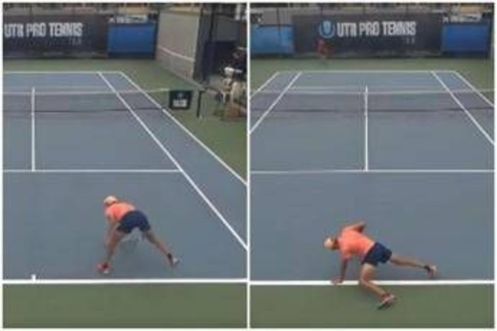 Tennista sbaglia colpi e non si regge in piedi: "Crampi o alcol?"
