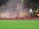 Saluti romani in curva Sud durante Roma-Atalanta all'Olimpico: 14 identificati