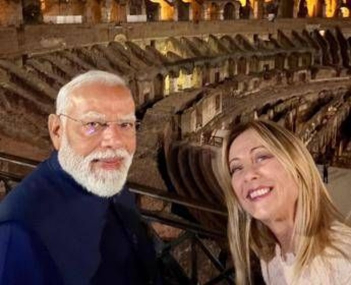 Italia-India, Meloni accoglie l'amico Modi: "Welcome to Rome"